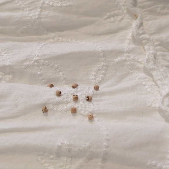 GUESS VINTAGE white tiered a-line skirt - size small - Picture 3 of 6